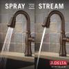 imageDelta Cassidy Brushed Nickel Touch Bar Faucet with Pull Down Sprayer Modern Single Hole Touch On Prep Sink Faucet Single Handle Lumicoat Arctic Stainless 9997TARPRDSTVenetian Bronze