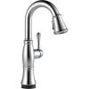 imageDelta Cassidy Brushed Nickel Touch Bar Faucet with Pull Down Sprayer Modern Single Hole Touch On Prep Sink Faucet Single Handle Lumicoat Arctic Stainless 9997TARPRDSTLumicoat Arctic Stainless