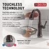imageDelta Cassidy Brushed Nickel Touch Bar Faucet with Pull Down Sprayer Modern Single Hole Touch On Prep Sink Faucet Single Handle Lumicoat Arctic Stainless 9997TARPRDSTVenetian Bronze