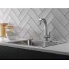 imageDelta Faucet 1993LFAR Pivotal Single Handle BarPrep Faucet Arctic StainlessArctic Stainless