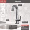 imageDelta Faucet 1993LFAR Pivotal Single Handle BarPrep Faucet Arctic StainlessArctic Stainless