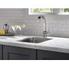 imageDelta Faucet 1993LFAR Pivotal Single Handle BarPrep Faucet Arctic StainlessChrome