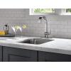 imageDelta Faucet 1993LFAR Pivotal Single Handle BarPrep Faucet Arctic StainlessChrome
