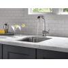 imageDelta Faucet 1993LFAR Pivotal Single Handle BarPrep Faucet Arctic StainlessChrome