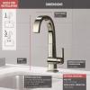 imageDelta Faucet 1993LFAR Pivotal Single Handle BarPrep Faucet Arctic StainlessPolished Nickel