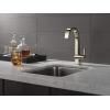imageDelta Faucet 1993LFAR Pivotal Single Handle BarPrep Faucet Arctic StainlessPolished Nickel