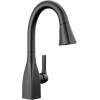 imageDelta Faucet Mateo Touch Bar Faucet Brushed Nickel Bar Sink Faucet Single Hole Wet Bar Faucets with Pull Down Sprayer Prep Sink Faucet Delta Touch2O Technology Arctic Stainless 9983TARDSTMatte Black