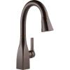 imageDelta Faucet Mateo Touch Bar Faucet Brushed Nickel Bar Sink Faucet Single Hole Wet Bar Faucets with Pull Down Sprayer Prep Sink Faucet Delta Touch2O Technology Arctic Stainless 9983TARDSTVenetian Bronze