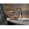 imageDelta Faucet Mateo Touch Bar Faucet Brushed Nickel Bar Sink Faucet Single Hole Wet Bar Faucets with Pull Down Sprayer Prep Sink Faucet Delta Touch2O Technology Arctic Stainless 9983TARDSTBlack Stainless