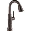 imageDelta Cassidy Brushed Nickel Touch Bar Faucet with Pull Down Sprayer Modern Single Hole Touch On Prep Sink Faucet Single Handle Lumicoat Arctic Stainless 9997TARPRDSTVenetian Bronze