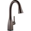 imageDelta Faucet Mateo Touch Bar Faucet Brushed Nickel Bar Sink Faucet Single Hole Wet Bar Faucets with Pull Down Sprayer Prep Sink Faucet Delta Touch2O Technology Arctic Stainless 9983TARDSTVenetian Bronze