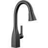 imageDelta Faucet Mateo Touch Bar Faucet Brushed Nickel Bar Sink Faucet Single Hole Wet Bar Faucets with Pull Down Sprayer Prep Sink Faucet Delta Touch2O Technology Arctic Stainless 9983TARDSTMatte Black