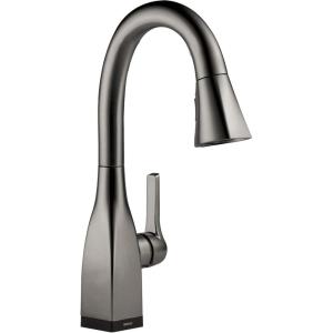 imageDelta Faucet Mateo Touch Bar Faucet Brushed Nickel Bar Sink Faucet Single Hole Wet Bar Faucets with Pull Down Sprayer Prep Sink Faucet Delta Touch2O Technology Arctic Stainless 9983TARDSTBlack Stainless