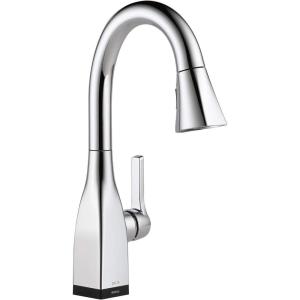 imageDelta Faucet Mateo Touch Bar Faucet Brushed Nickel Bar Sink Faucet Single Hole Wet Bar Faucets with Pull Down Sprayer Prep Sink Faucet Delta Touch2O Technology Arctic Stainless 9983TARDSTChrome