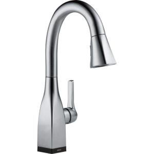 imageDelta Faucet Mateo Touch Bar Faucet Brushed Nickel Bar Sink Faucet Single Hole Wet Bar Faucets with Pull Down Sprayer Prep Sink Faucet Delta Touch2O Technology Arctic Stainless 9983TARDSTArctic Stainless