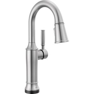imageDelta Faucet Renaldi Touchless Bar Faucet with Touch Technology Bar Sink Faucet Single Hole Brushed Nickel Wet Bar Faucets Prep Sink Faucet Lumicoat Arctic Stainless 9984TLARPRDST
