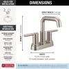 imageDelta Nicoli Centerset Matte BlackBrushed Gold Bathroom Faucet 4 Inch 3 Hole Bathroom Sink Faucet for Vanity PushPop Drain Assembly Matte BlackChampagne Bronze 25849LFGZStainless