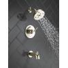 imageDelta Trinsic 14 Series SingleFunction H2Okinetic Bathtub and Shower Faucet Set Wheel Handle Polished Nickel Shower Head and Handle Valve Trim Kit Polished Nickel T14458PN Valve Not IncludedPolished Nickel