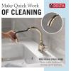 imageDelta Trinsic High Arc 1Hole Bathroom Faucet with Wheel Handle Polished Nickel Single Hole Bathroom Sink Faucet PushPop Drain Assembly Polished Nickel 558HARPNDSTPolished Nickel