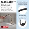 imageDelta Trinsic High Arc 1Hole Bathroom Faucet with Wheel Handle Polished Nickel Single Hole Bathroom Sink Faucet PushPop Drain Assembly Polished Nickel 558HARPNDSTPolished Nickel