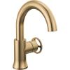 imageDelta Trinsic High Arc 1Hole Bathroom Faucet with Wheel Handle Polished Nickel Single Hole Bathroom Sink Faucet PushPop Drain Assembly Polished Nickel 558HARPNDSTChampagne Bronze