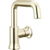 imageDelta Trinsic USpout 1Hole Bathroom Faucet with Wheel Handle Gold Single Hole Bathroom Sink Faucet Metal PushPop Drain Assembly Champagne Bronze 5547HARCZDSTBrilliance Polished Nickel