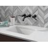 imageDelta Trinsic Wall Mount Bathroom Faucet 3 Hole Oil Rubbed Bronze Bathroom Sink Faucet for Wall Venetian Bronze T3554LFRBLHPWL Valve and Handles Not IncludedMatte Black