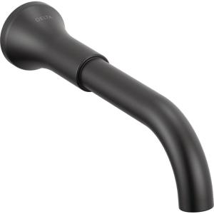 imageDelta Trinsic Wall Mount Bathroom Faucet 3 Hole Oil Rubbed Bronze Bathroom Sink Faucet for Wall Venetian Bronze T3554LFRBLHPWL Valve and Handles Not IncludedMatte Black